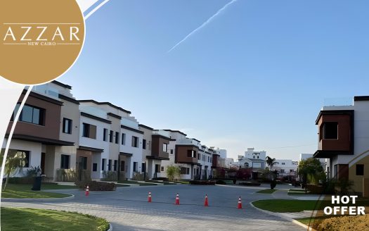 Townhouse for sale landscape view in Azzar 2 New cairo