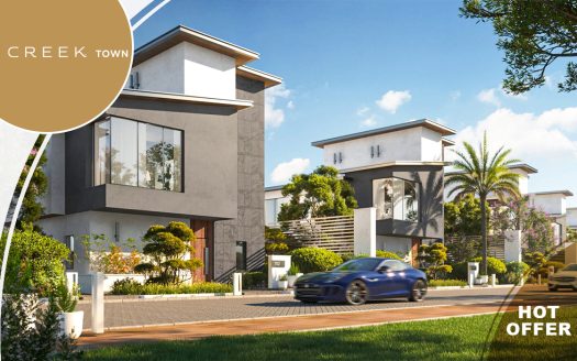 Standalone for sale landscape view in Creek town  New cairo