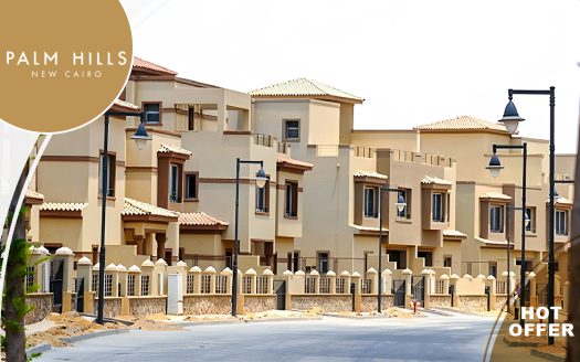 Landscape view Twinhouse for sale in palm hills New Cairo