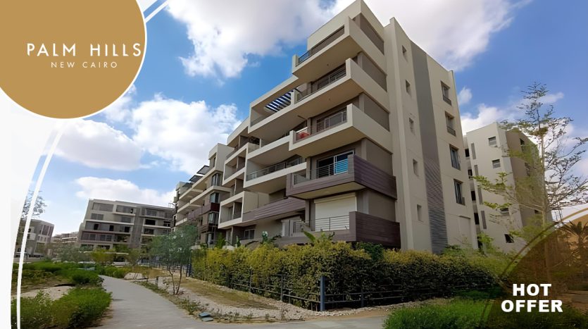 Finished Apartment Direct over Lagoon in Palm Hills New Cairo