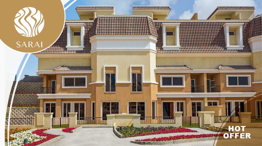 Delivered S Villa for sale in Sarai New Cairo lowest price