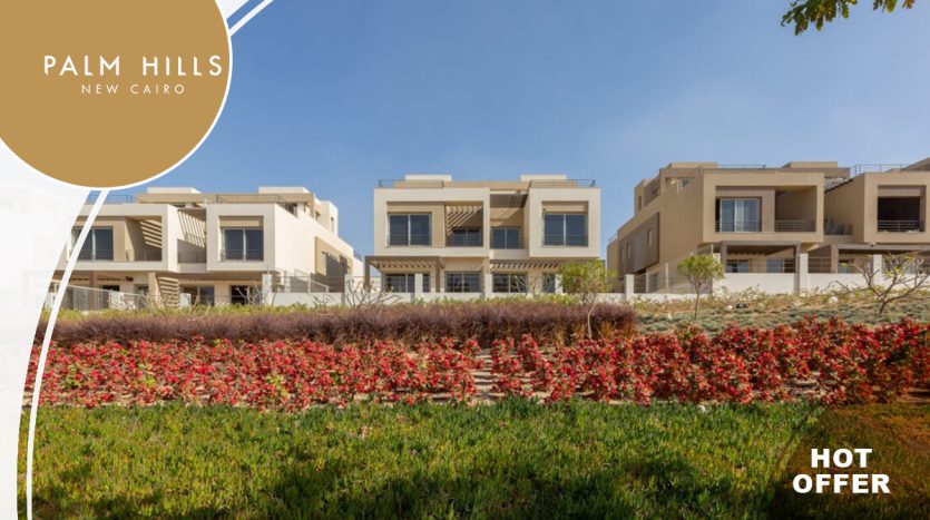 Delivered Twin House Landscape View for sale in Palm Hills New Cairo