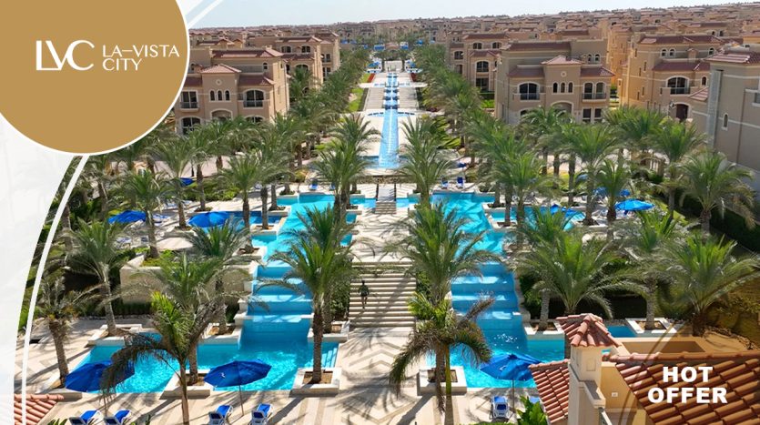 Twin House La Vista City Landscape view New Cairo