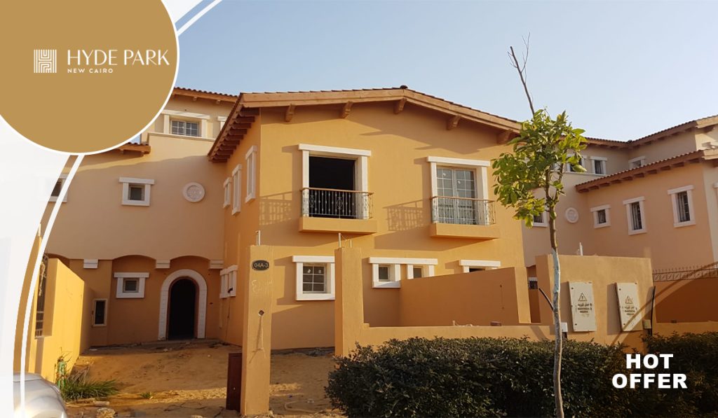 Townhouse resale with installments in Hyde Park New Cairo