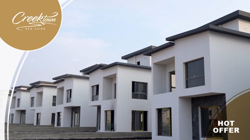 Landscape view Standalone villa for sale in creek town New Cairo